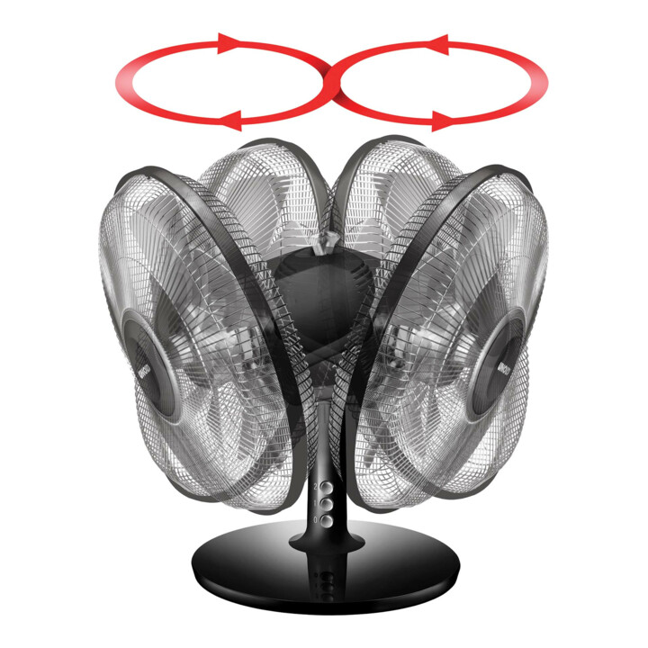 Unold Tischventilator Silverline 25cm 86817 sw