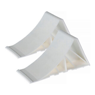 Unterlegkeil-Set Hartplastik L350xB140xH90mm G.0,48kg weiß