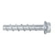 Upat Betonschraube UCS 8x80 30/15 US TX  mit Sechskantkopf und angeformter Unterlegscheibe sowie TX-Antrieb