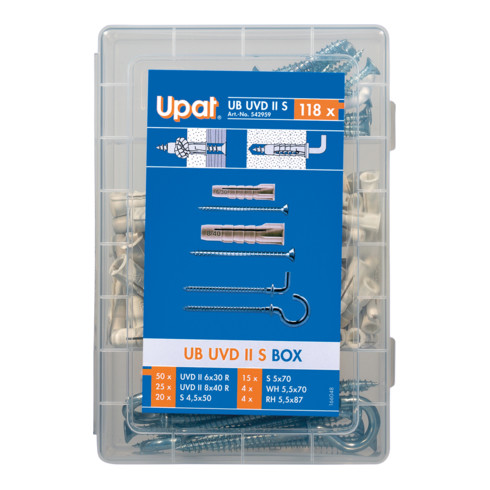 Upat Sortimentsbox Spreizdübel UB UVD II S BOX