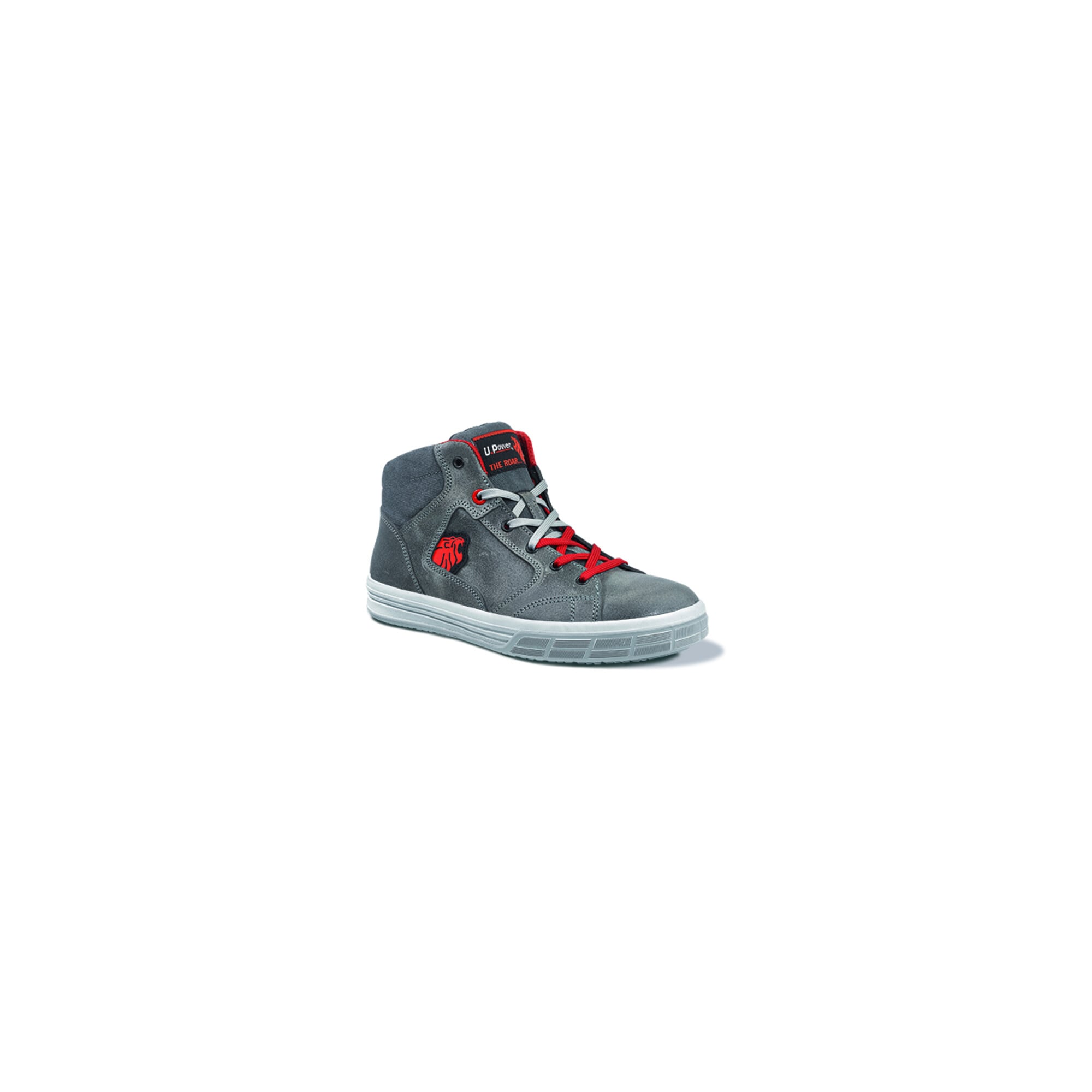 UPower Sicherheits-Schnürstiefel EN ISO 20345 S3 SRC Predator Gr. 45 Leder grau ; U-POWER