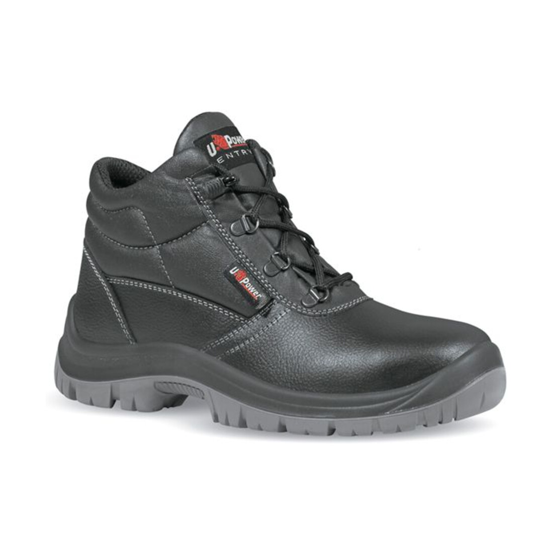 UPower Sicherheits-Schnürstiefel EN ISO 20345 S3 SRC Safe UK Gr. 39 Rindleder schwarz