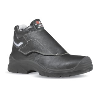 UPower Sicherheits-Schweißerstiefel EN 20345 S3 HRO SRC Bulls Gr. 46 Glattleder schwarz