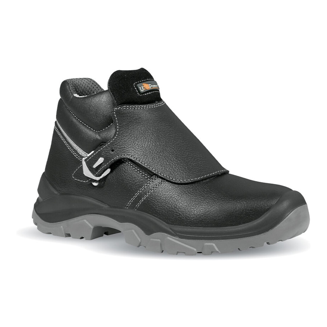 UPower Sicherheits-Schweißerstiefel EN 20345 S3 SRC Crocodile Gr. 43 Rindleder schwarz