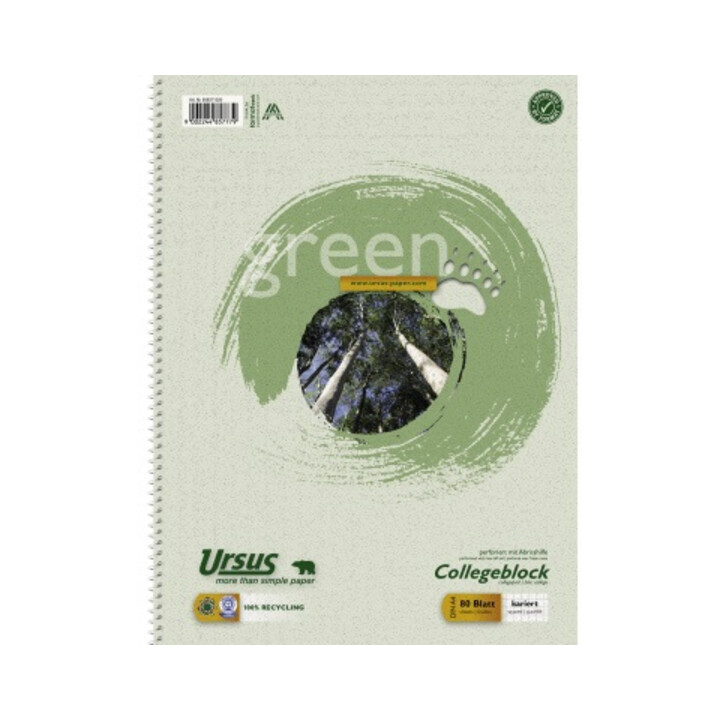 Ursus Collegeblock 608571020 DIN A4 60g 80Bl. kariert