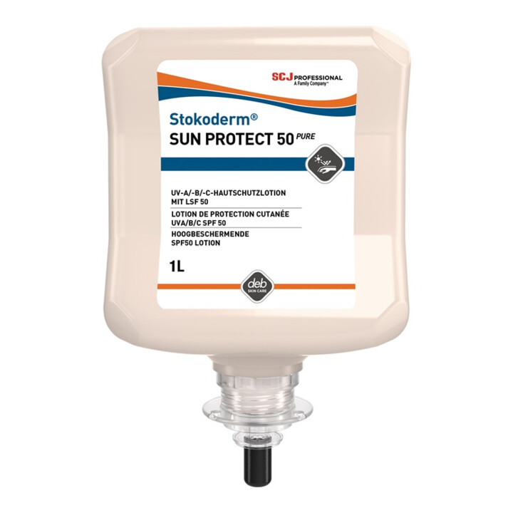 UV-Hautschutzcreme Stokoderm Sun Protect 50 PURE 1l unparfümiert Kartusche Stoko