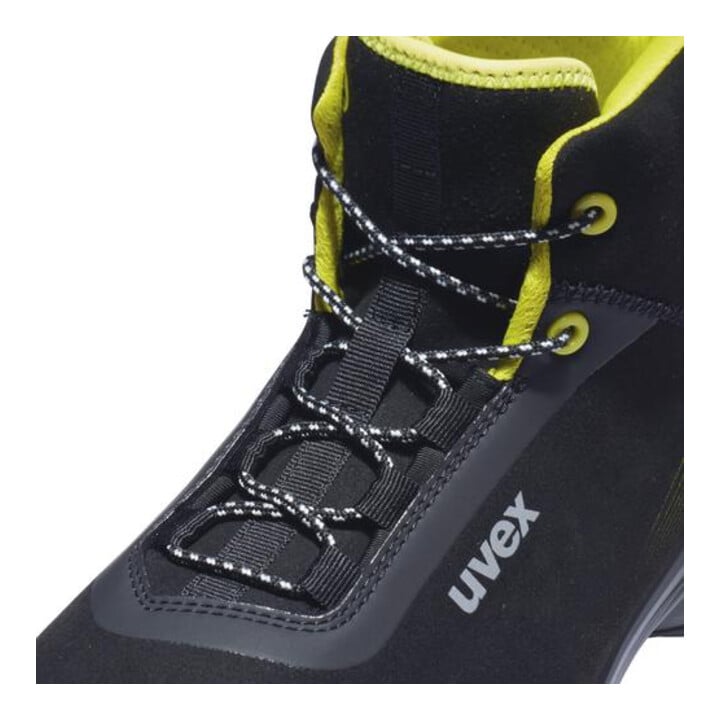 uvex Bottes 1 G2 S2 noir jaune largeur 10 taille 35