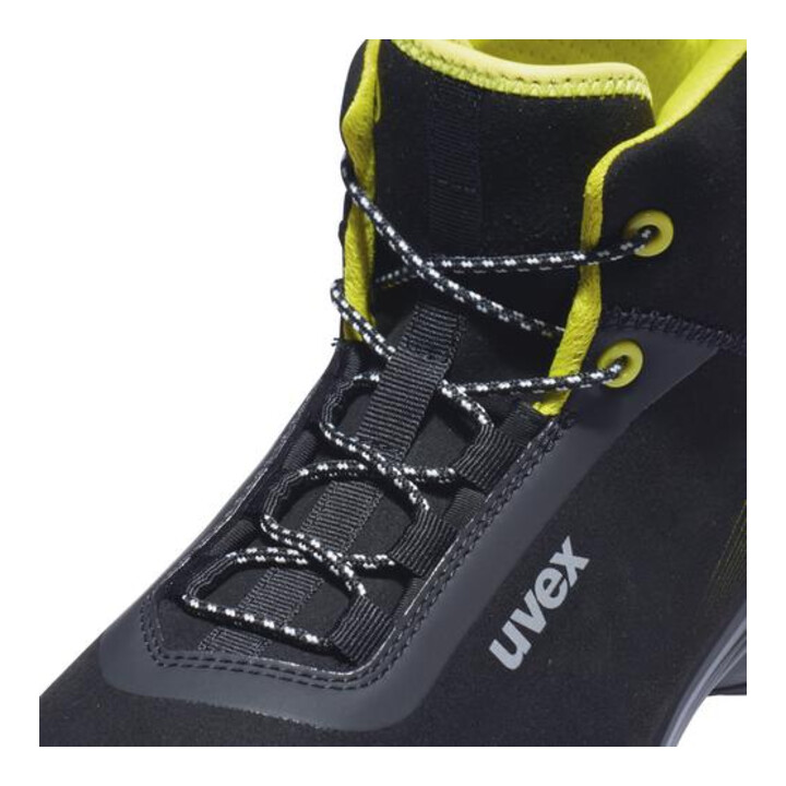 uvex Bottes 1 G2 S2 noir jaune largeur 11 taille 47