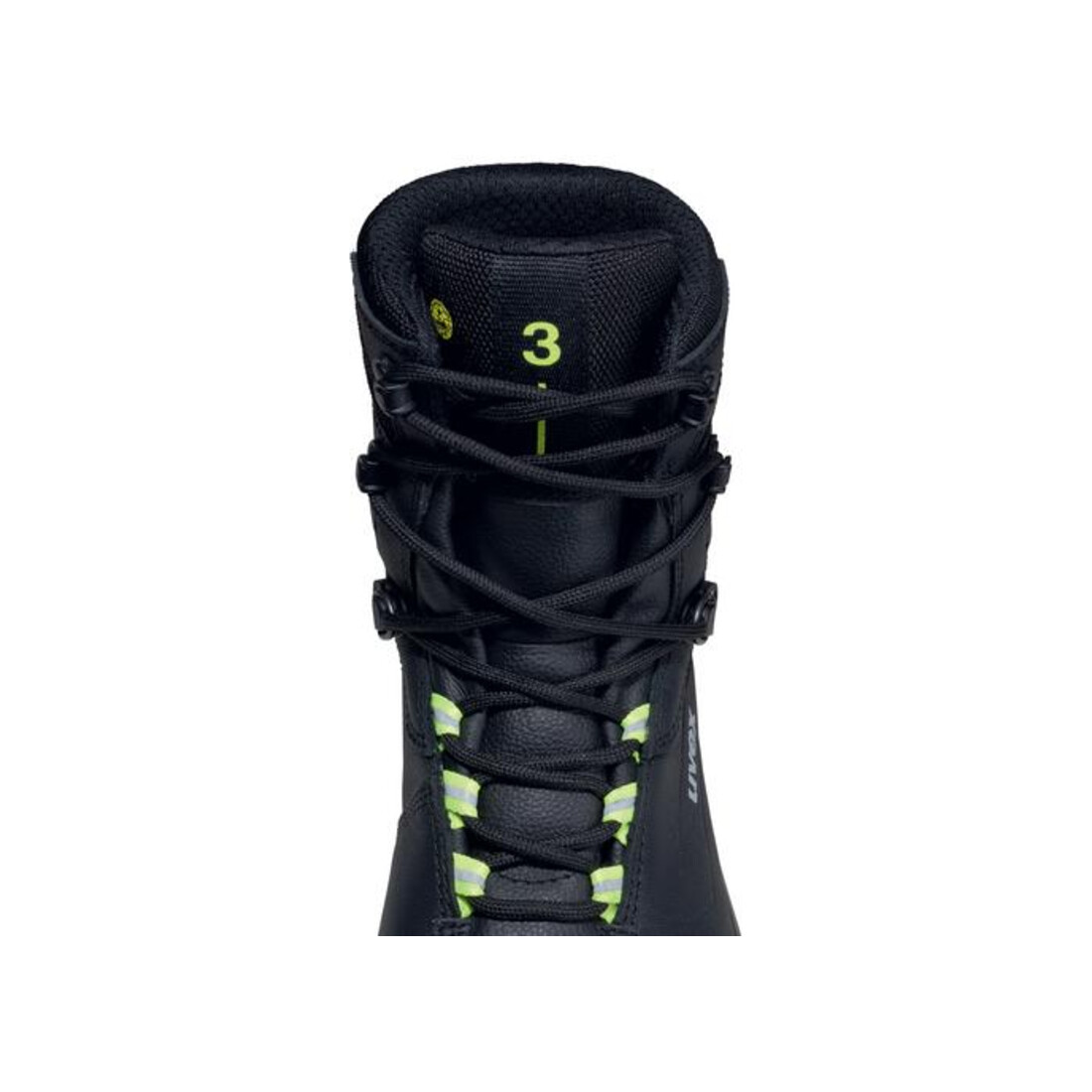 uvex Bottes 3 S3 noir jaune largeur 12 taille 41