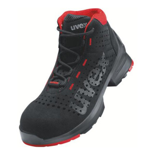 uvex Bottes S1 85478 noir rouge largeur 11 taille 37