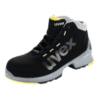 uvex Bottines à lacets noires/jaunes uvex 1