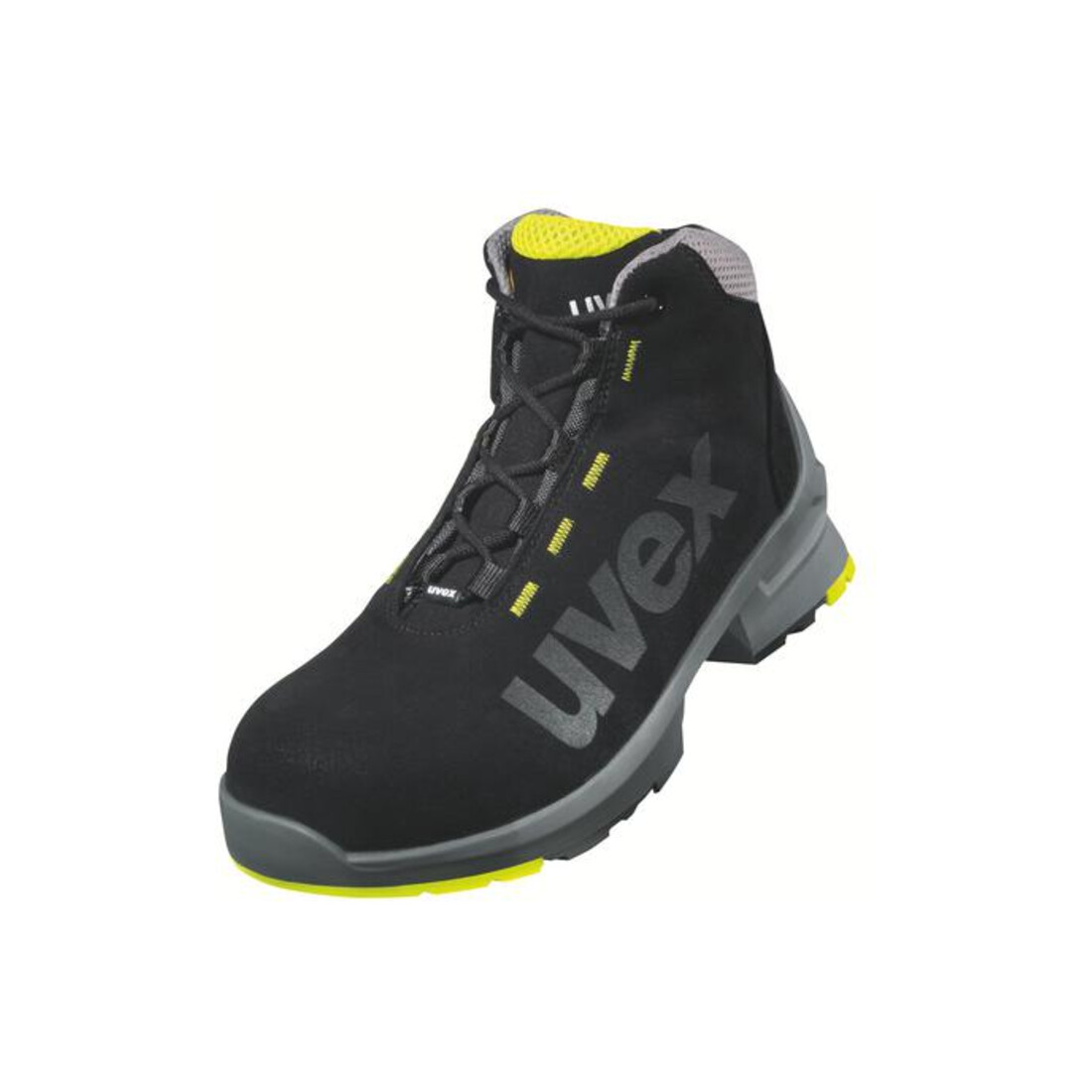 uvex Bottines à lacets noires/jaunes uvex 1