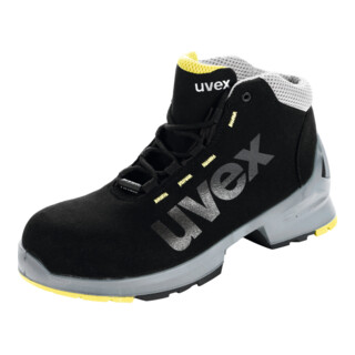 uvex Bottines à lacets noires/jaunes uvex 1