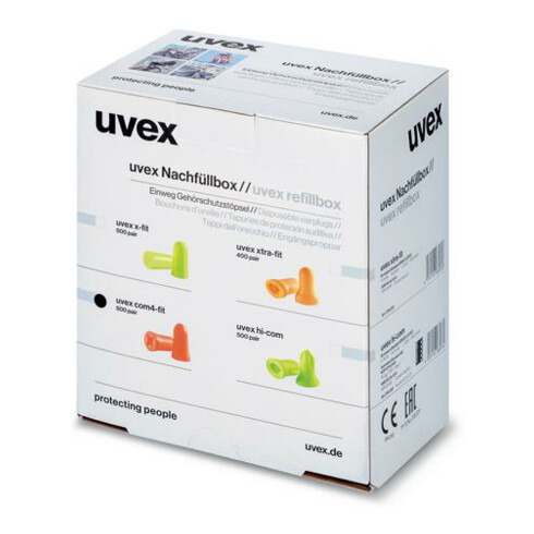 Uvex Bouchons d’oreille uvex hi-com, vert, SNR 24 dB, taille M