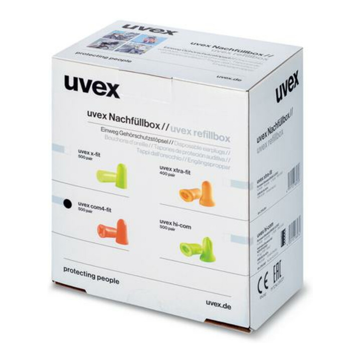uvex Bouchons d’oreille uvex hi-com, vert, SNR 24 dB, taille M