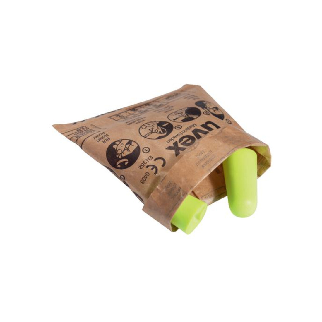 Uvex Bouchons d’oreille uvex x-fit, vert, SNR 37 dB, taille M