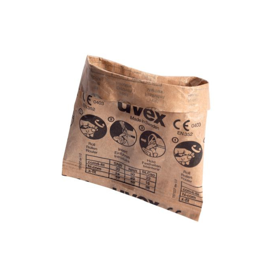 Uvex Bouchons d’oreille uvex x-fit, vert, SNR 37 dB, taille M