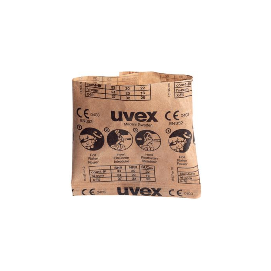 Uvex Bouchons d’oreille uvex x-fit, vert, SNR 37 dB, taille M