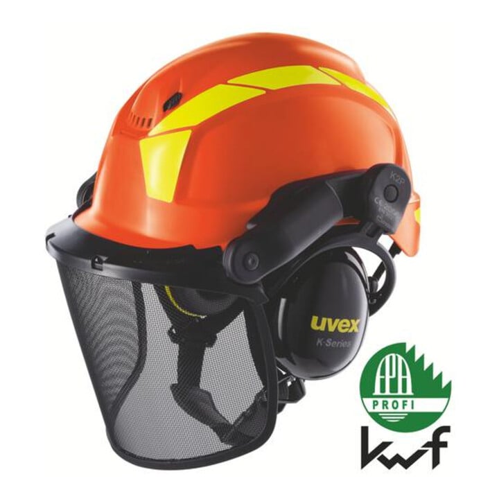 uvex Casque de protection pheos 9774237 orange avec aérations