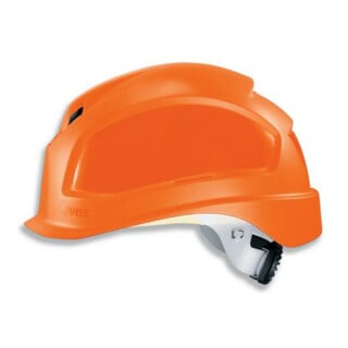 Uvex Casque de protection uvex pheos, taille 52 cm - 61 cm, orange, visière courte