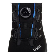 uvex Chaussure basse noire/bleue uvex 2 trend, S1P BOA, taille EU : 47-4