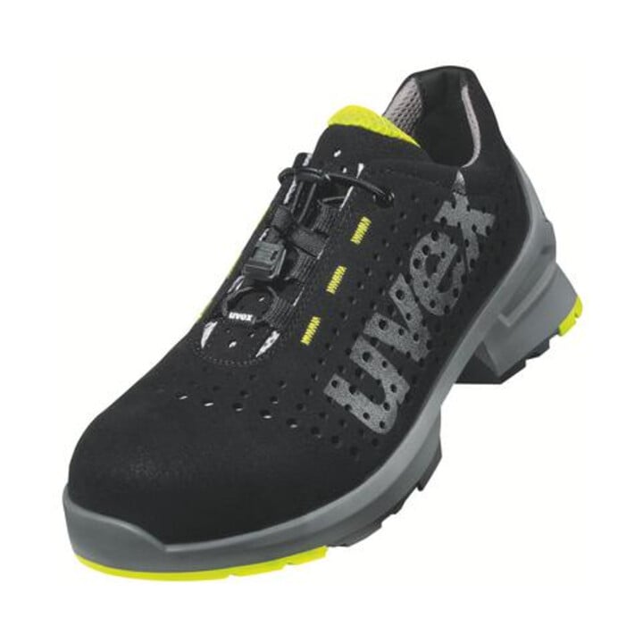 uvex Chaussure basse noire/jaune uvex 1, S1, pointure EU : 47
