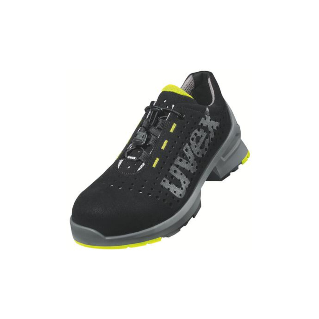 uvex Chaussure basse noire/jaune uvex 1, S1, taille EU 38