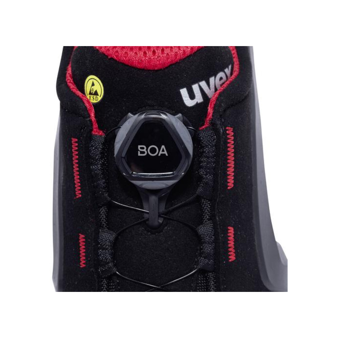 uvex Chaussures basses 1 support S3 noir rouge largeur 12 taille 45