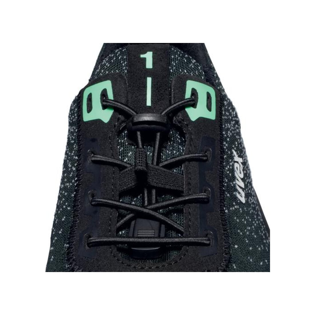 uvex Chaussures basses 1 x-craft S1 PL noir vert largeur 10 taille 43