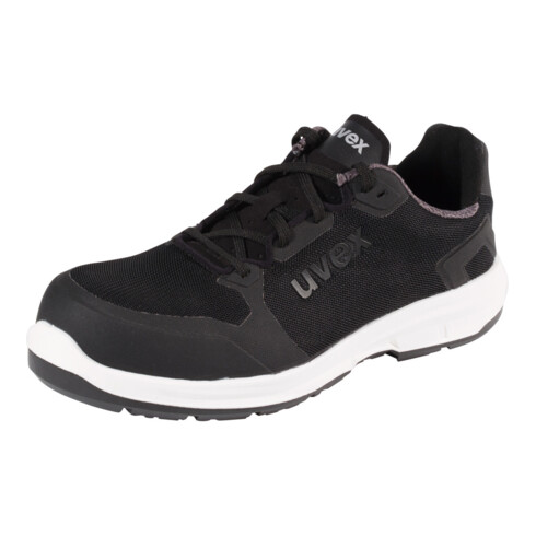 UVEX Chaussures basses noires/blanches uvex 1 sport, S1P, Pointure UE: 39