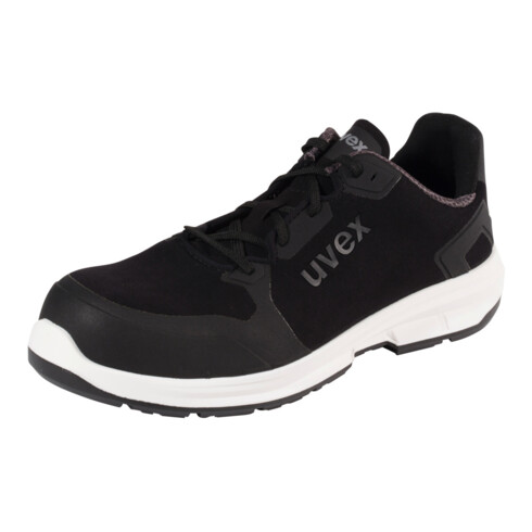 UVEX Chaussures basses noires/blanches uvex 1 sport, S3, Pointure UE: 40