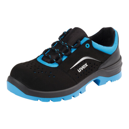UVEX Chaussures basses noires/bleues uvex 2 xenova, S1, Pointure UE: 39
