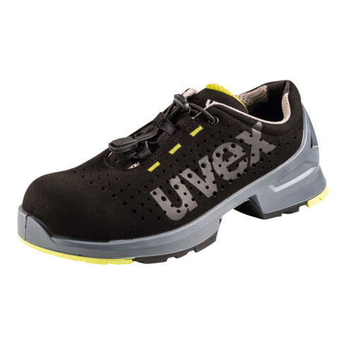 UVEX Chaussures basses noires/jaunes uvex 1, S1, Pointure UE: 42