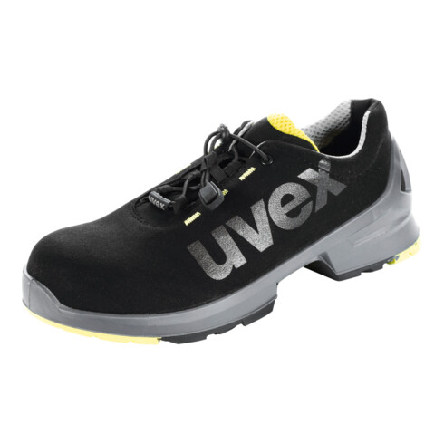 UVEX Chaussures basses noires/jaunes uvex 1, S2, Pointure EU: 46