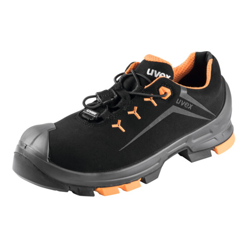 UVEX Chaussures basses noires/orange uvex 2, S3, Pointure UE: 39