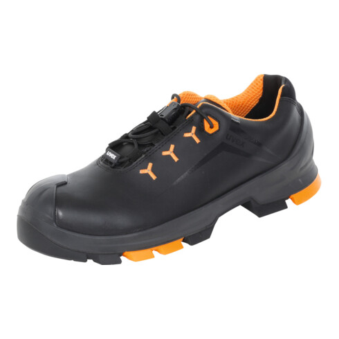 UVEX Chaussures basses noires/oranges uvex 2, S3, Pointure EU: 45
