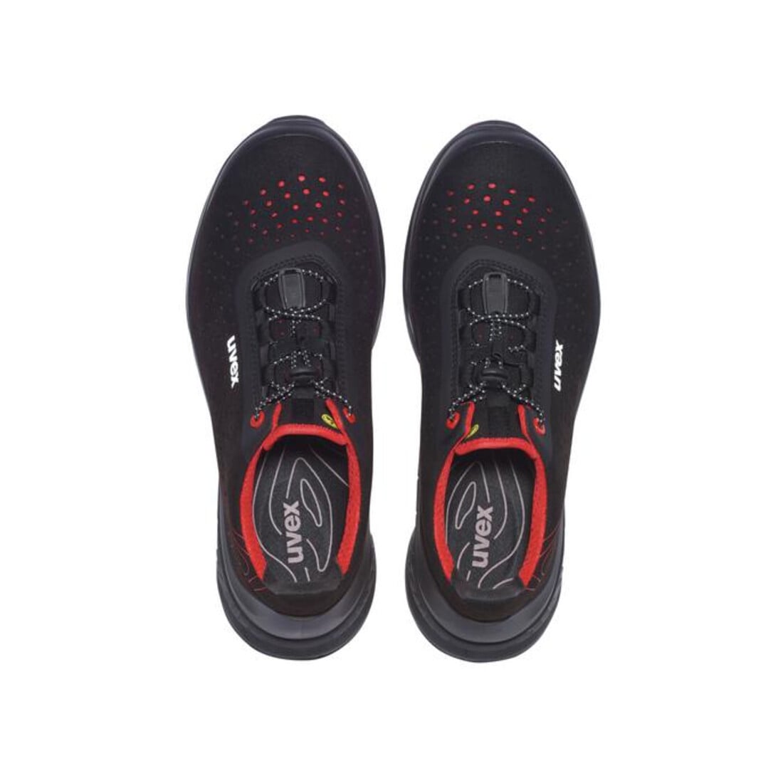 Chaussures basses de sécurité Uvex S1P SRC uvex 1 G2 en micro-daim, bouchon en plastique uvex xenova®.