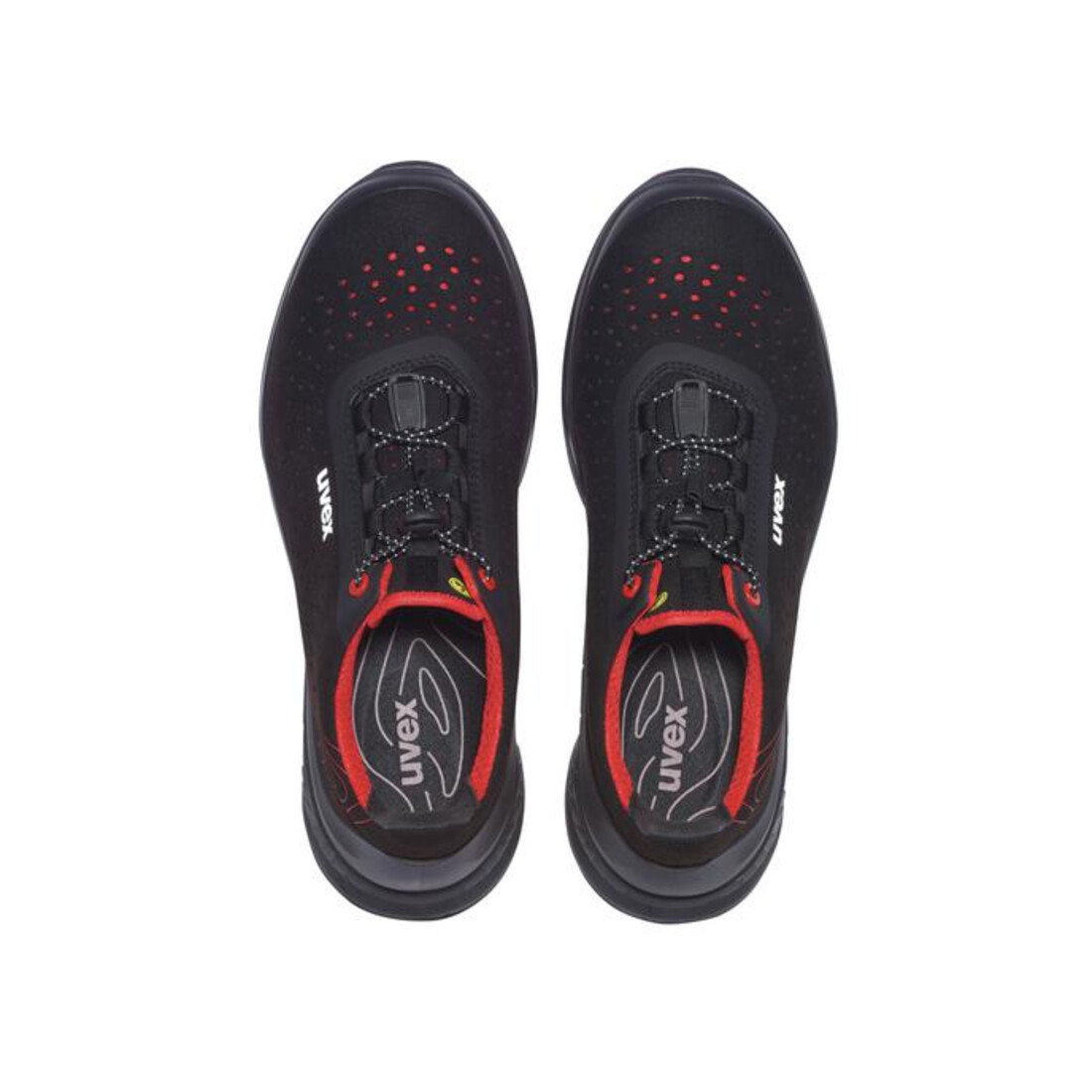 Chaussures basses de sécurité Uvex S1P SRC uvex 1 G2 en micro-daim, bouchon en plastique uvex xenova®.