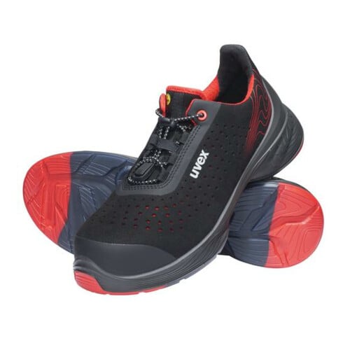 Chaussures basses de sécurité Uvex S1P SRC uvex 1 G2 en micro-daim, bouchon en plastique uvex xenova®.