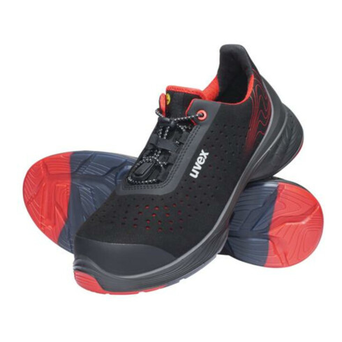 Chaussures basses de sécurité Uvex S1P SRC uvex 1 G2 en micro-daim, bouchon en plastique uvex xenova®.