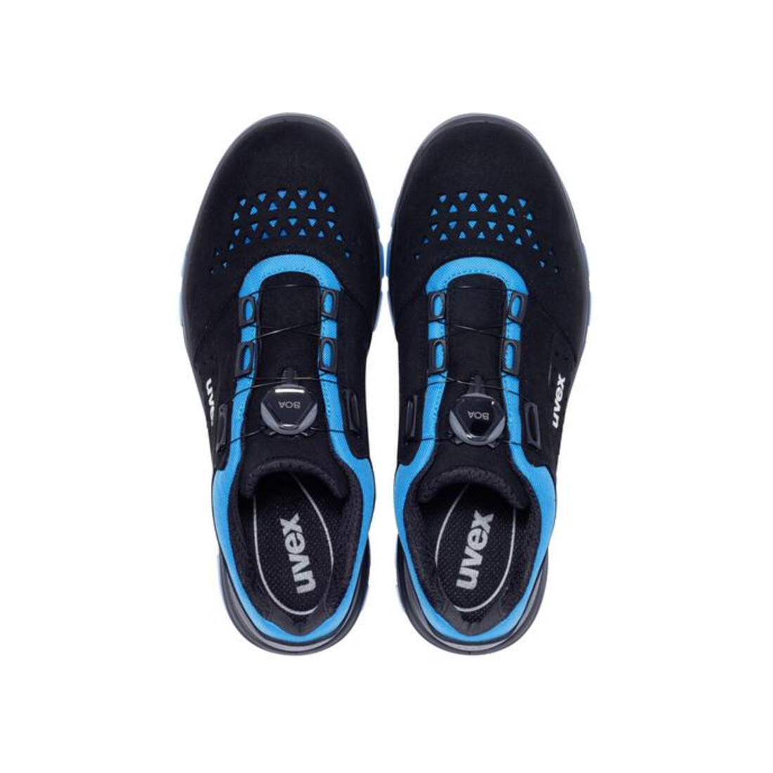 Chaussures basses de sécurité Uvex S1P SRC uvex 2 xenova® composé du BOA® Fit System, bouchon en plastique uvex xenova®.