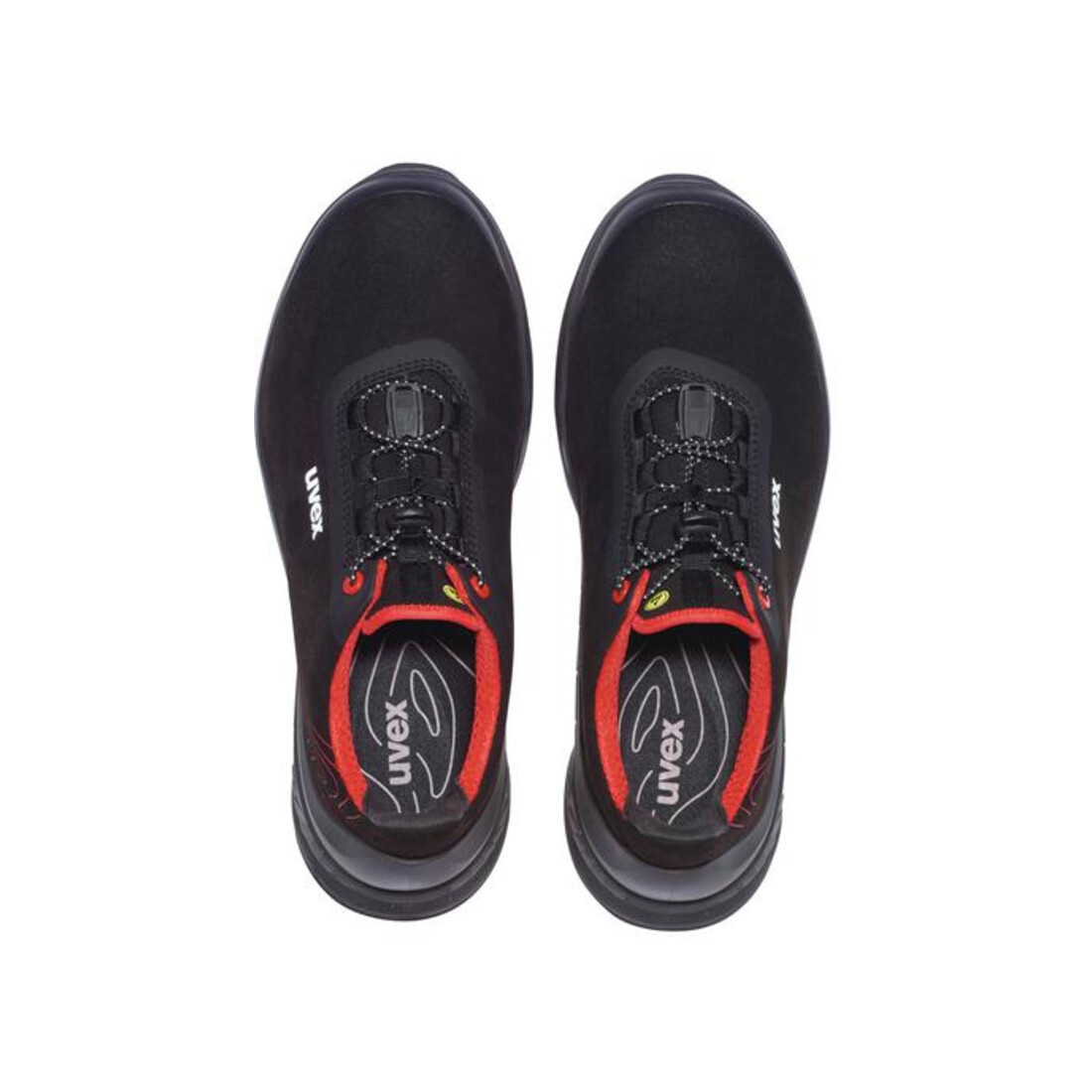 Chaussures basses de sécurité Uvex S3 SRC uvex 1 G2 en micro-daim, bouchon en plastique uvex xenova®.