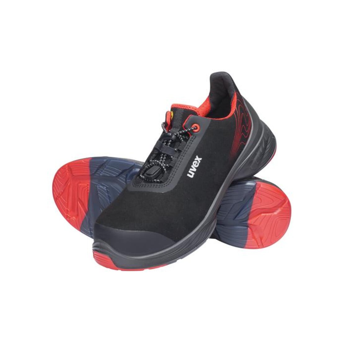 Chaussures basses de sécurité Uvex S3 SRC uvex 1 G2 en micro-daim, bouchon en plastique uvex xenova®.