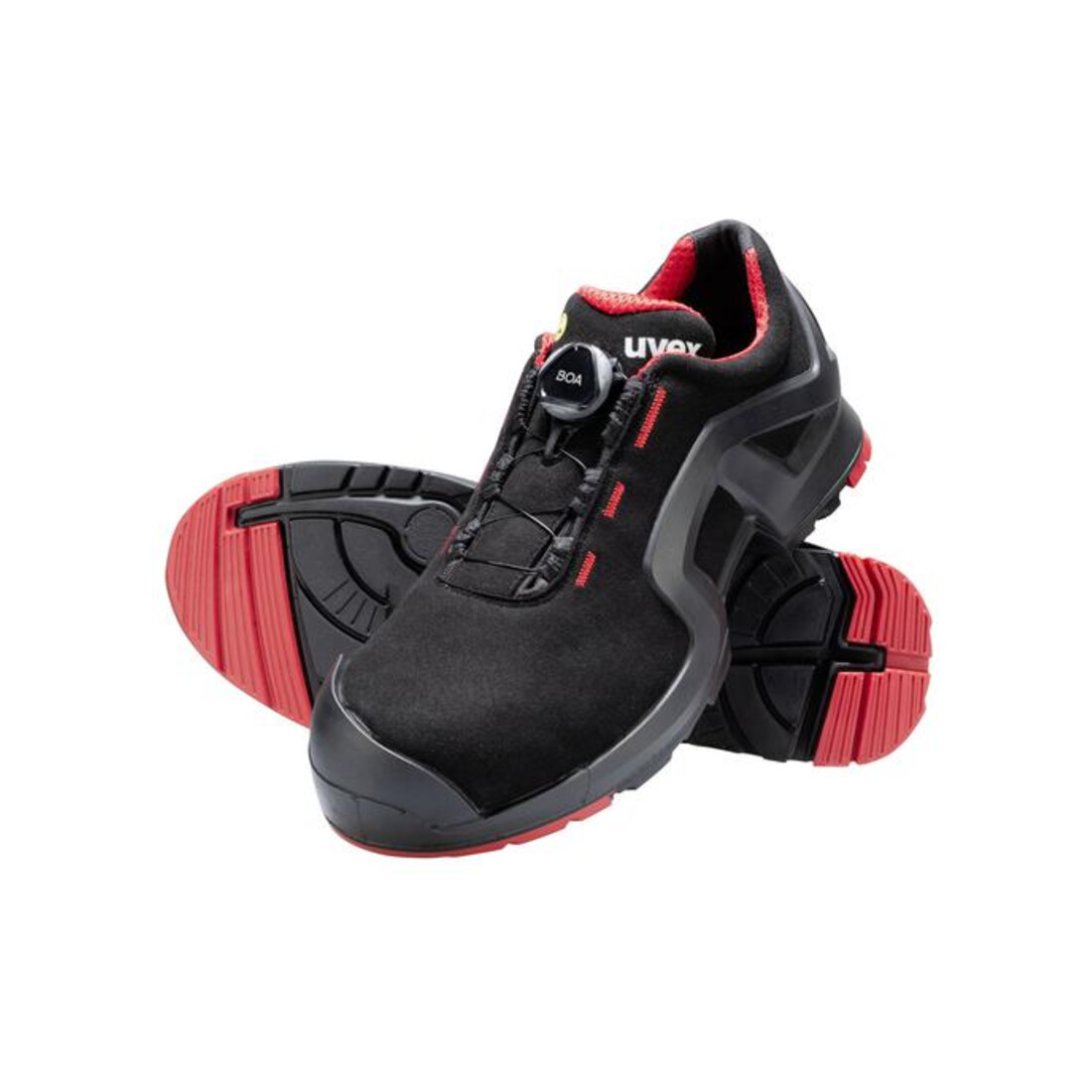 Chaussures de sécurité Uvex S3 SRC uvex 1 x-soutien renforcé en micro-daim, bouchon en plastique uvex xenova®.