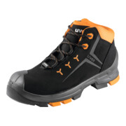 UVEX Chaussures hautes à lacets noires/orange uvex 2, S3, Pointure UE: 45