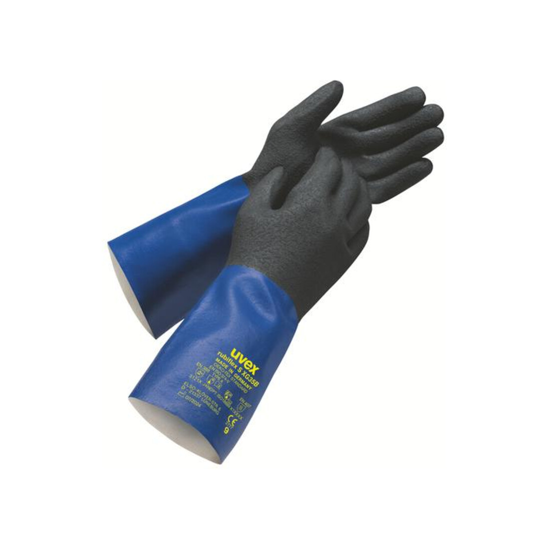 Uvex Chemikalienschutz-Handschuh-Paar uvex rubiflex S XG35B