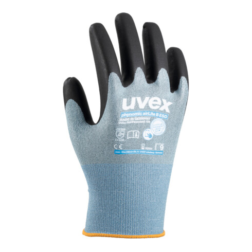 Uvex Coppia di guanti uvex phynomic airLite B ESD, taglia guanto: 10