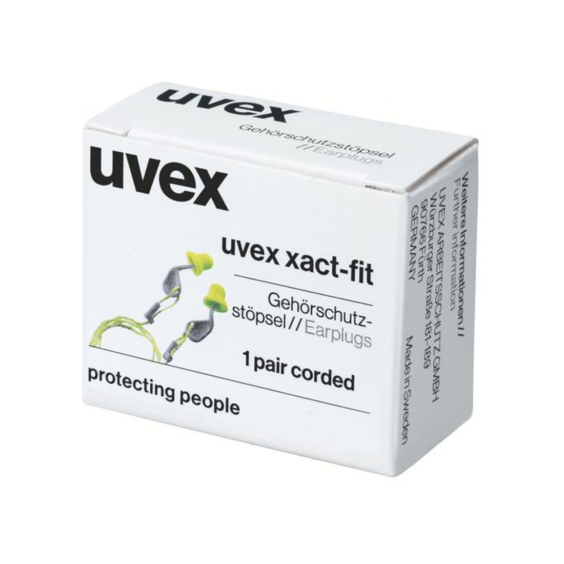 Uvex Gehörschutzstöpsel-Set, 50 Paar uvex xact-fit, Typ: 50
