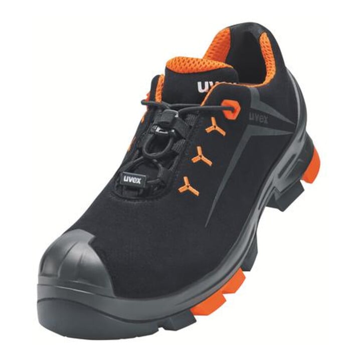 uvex Halbschuh schwarz/orange uvex 2, S3, EU-Schuhgröße: 45