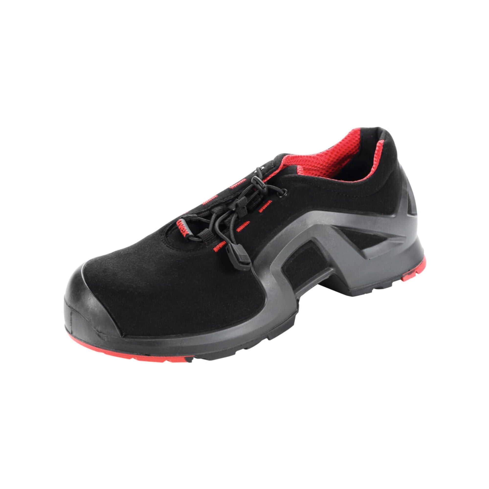 UVEX Halbschuh schwarz/rot uvex 1 x-tended support, S3, EU-Schuhgröße: 43
